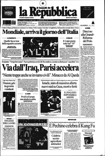 Il lunedì de La repubblica